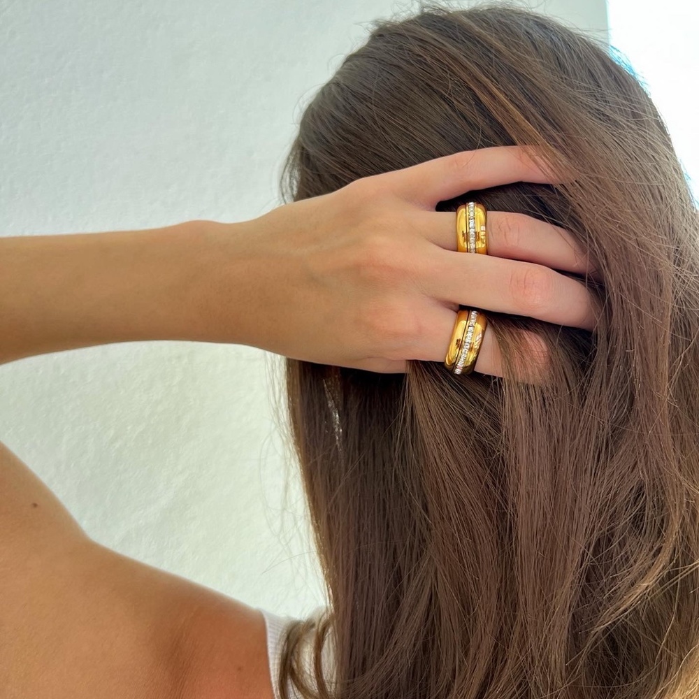 Studded Twist Ring